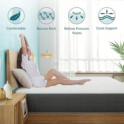 WM Crystli DC Collection|12 inch Memory Foam Mattress with CertiPUR-US Certified(US)