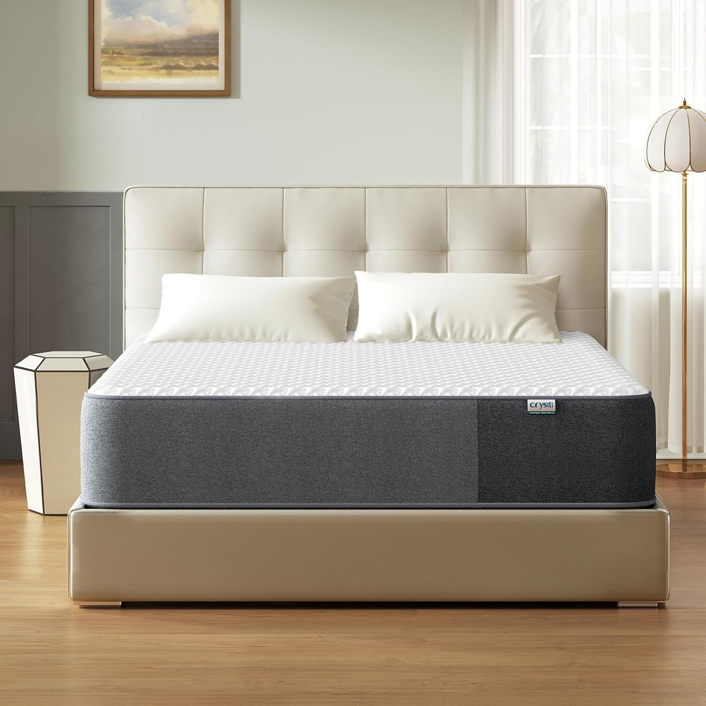WM Crystli DC Collection| 8 inch Memory Foam Mattress with CertiPUR-US Certified (US)