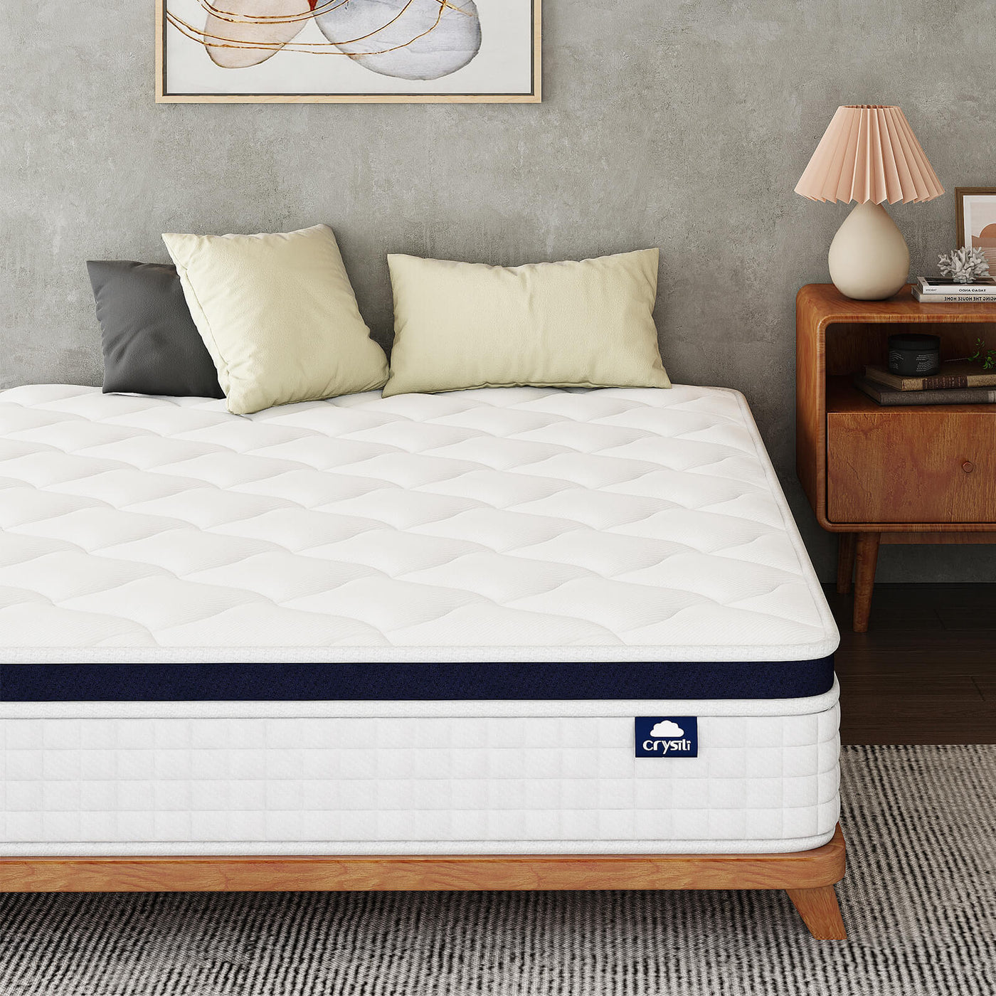 Big Promotion Crystli Midnight Collection 10 inch  Innerspring Mattress with Zero Pressure Foam(US)