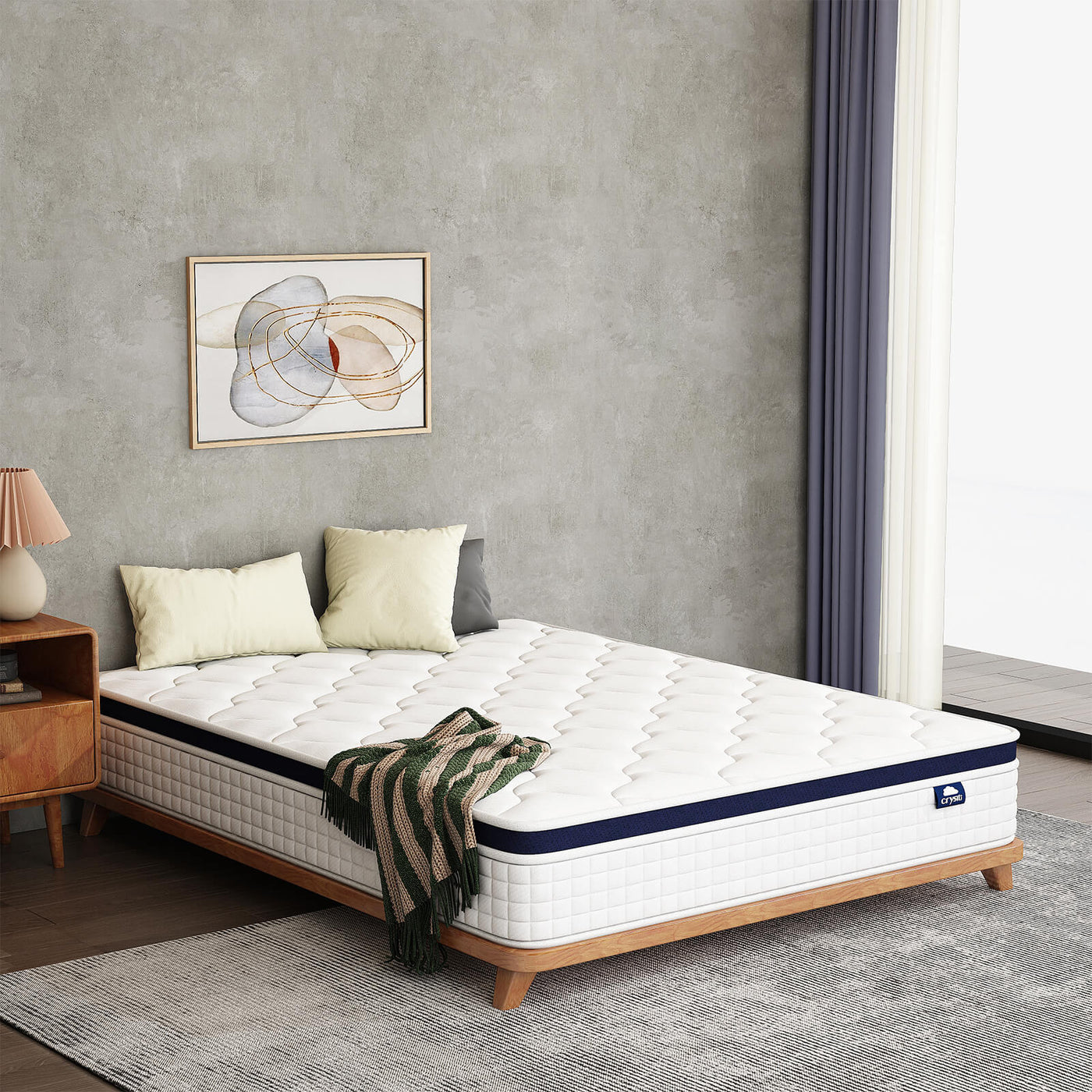 Big Promotion Crystli Midnight Collection 10 inch  Innerspring Mattress with Zero Pressure Foam(US)