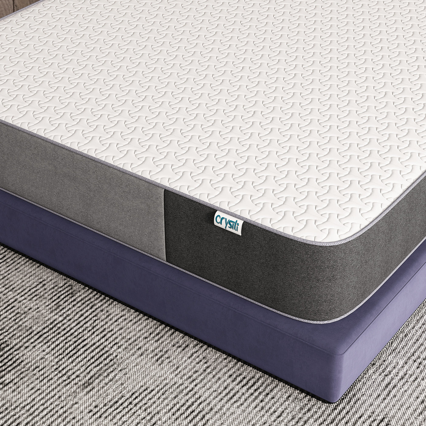 Crystli DC Collection| 6 inch Memory Foam Mattress with CertiPUR-US Certified (CA)