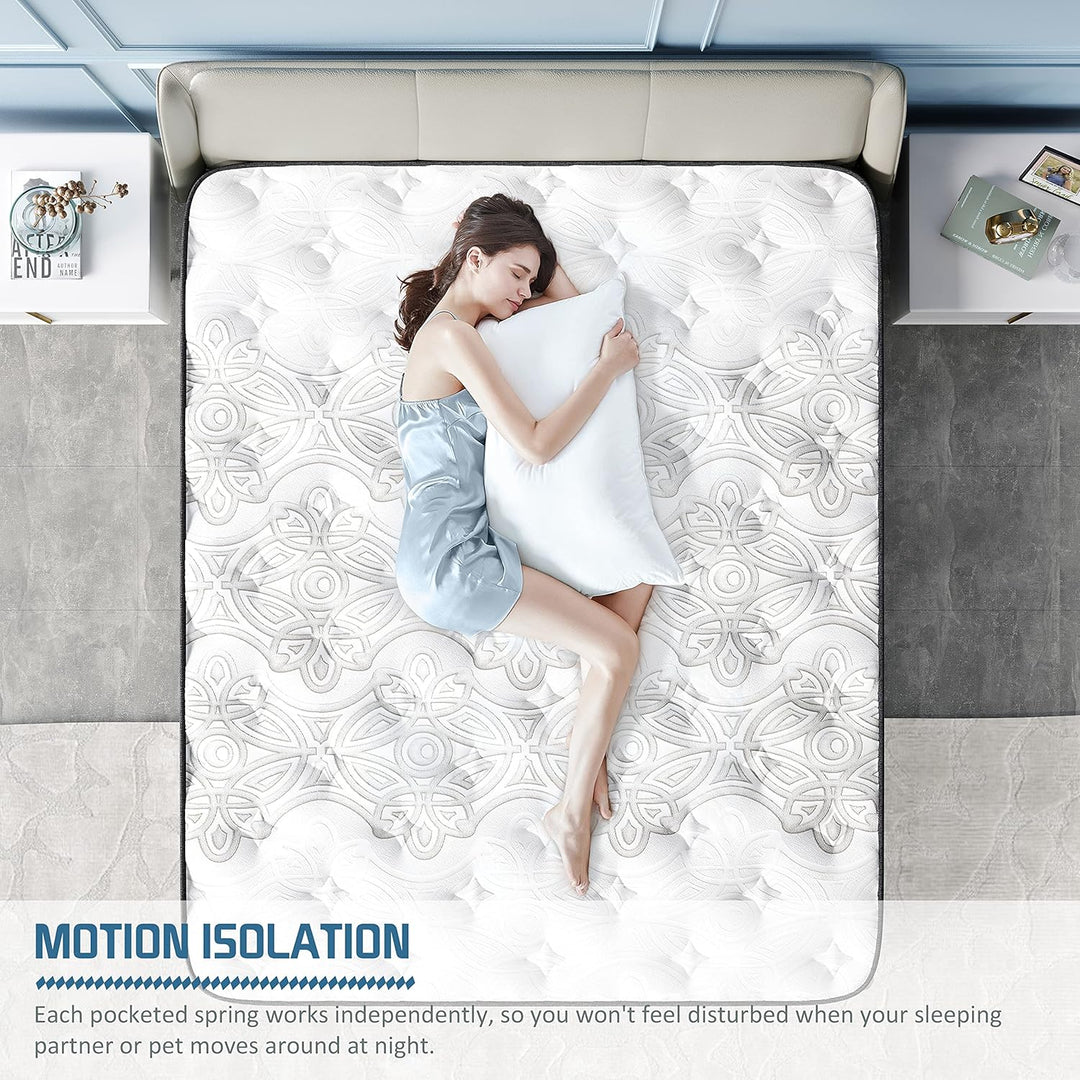 Crystli Twilight Collection 10 Inch Memory Foam Innerspring Mattress (US)