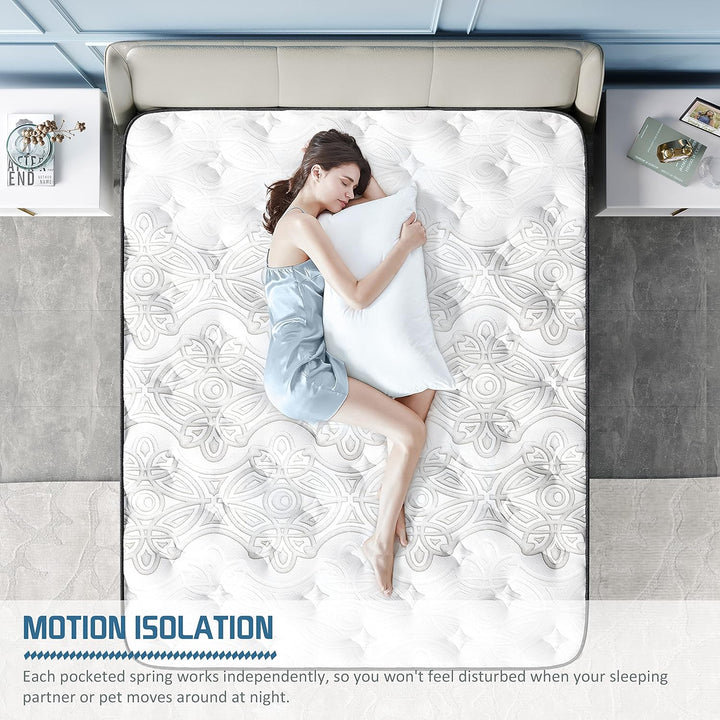 Crystli Twilight Collection 10 Inch Memory Foam Innerspring Mattress (US)