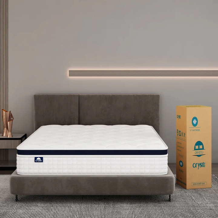 WM-10 Inch Crystli Midnight Collection Hybrid Innerspring Mattress with Zero Gravity(US)