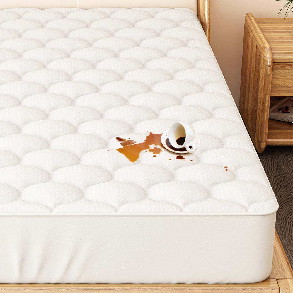 WM Quilted Mattress Pad Cover Topper Pillow Top Mattress Protector
