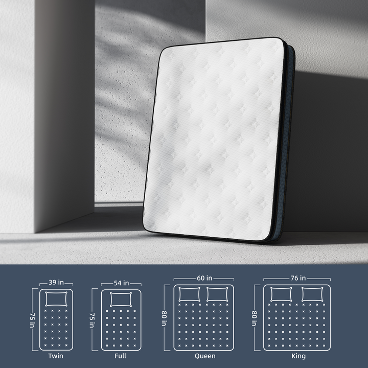 Big Promotion Crystli Twilight Collection| 8 inch Memory Foam Mattress with CertiPUR-US Certified (CA)
