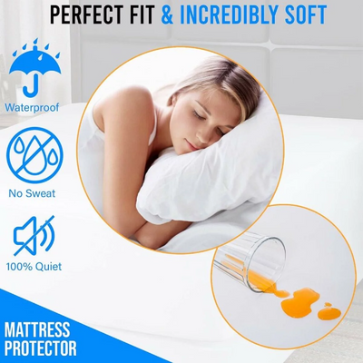 Everyday Waterproof Cotton Mattress Pad Mattress Protector