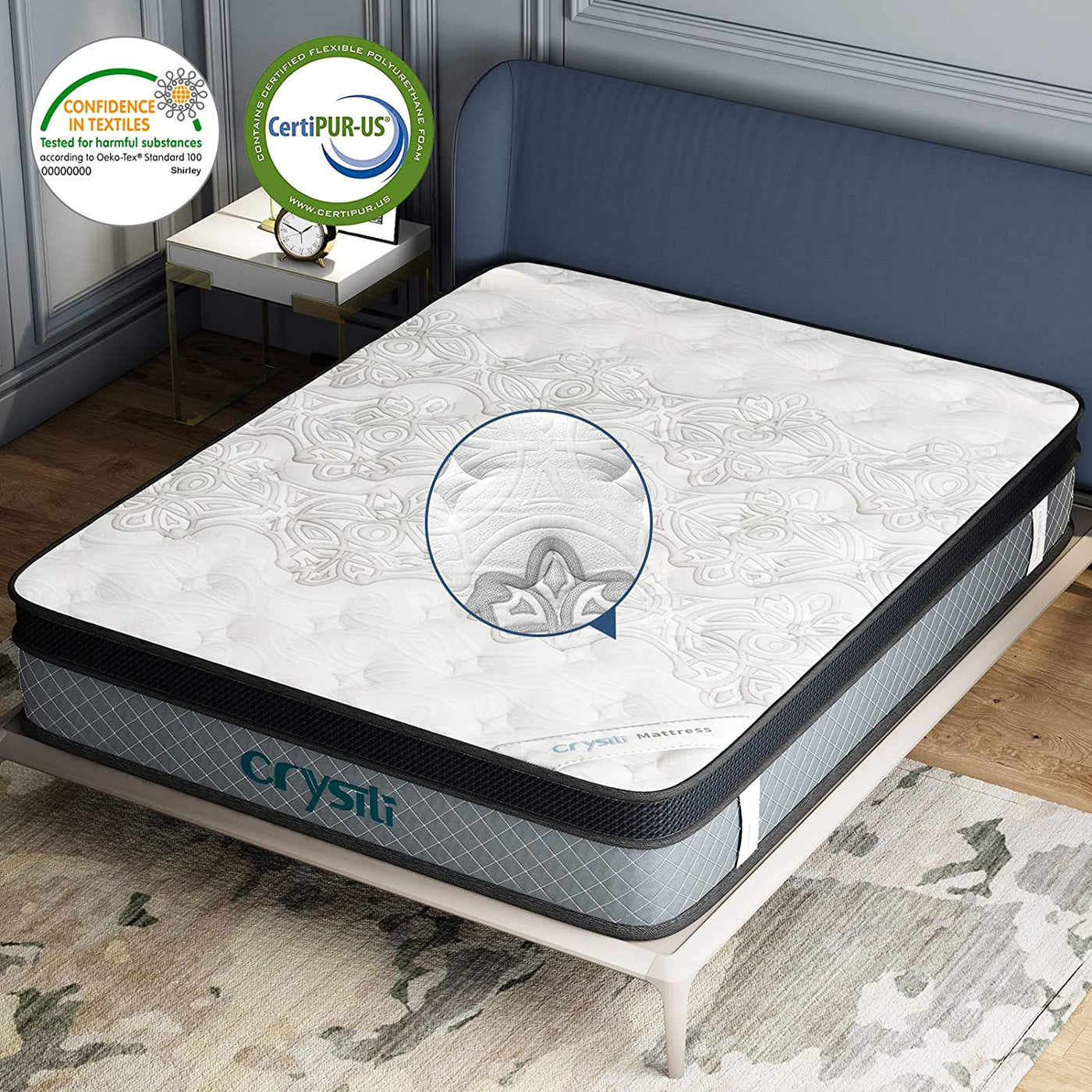 Crystli |12-inch Hybrid Mattress