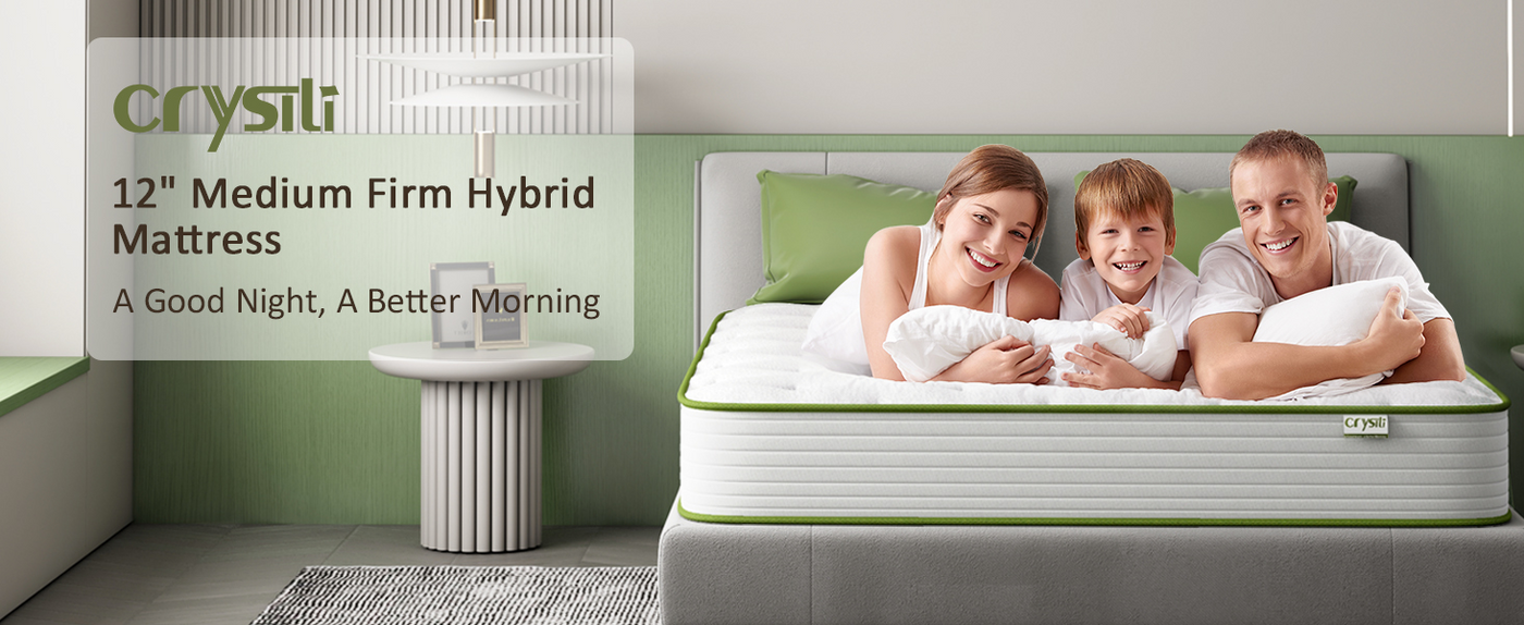 Everyday Crystli Green Avocado Collection 12" Hybrid Mattress (CA)