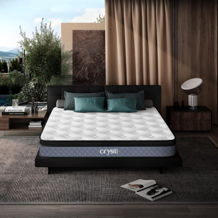 Big Promotion Crystli Twilight Collection 12 inch Memory Foam Mattress with CertiPUR-US Certified