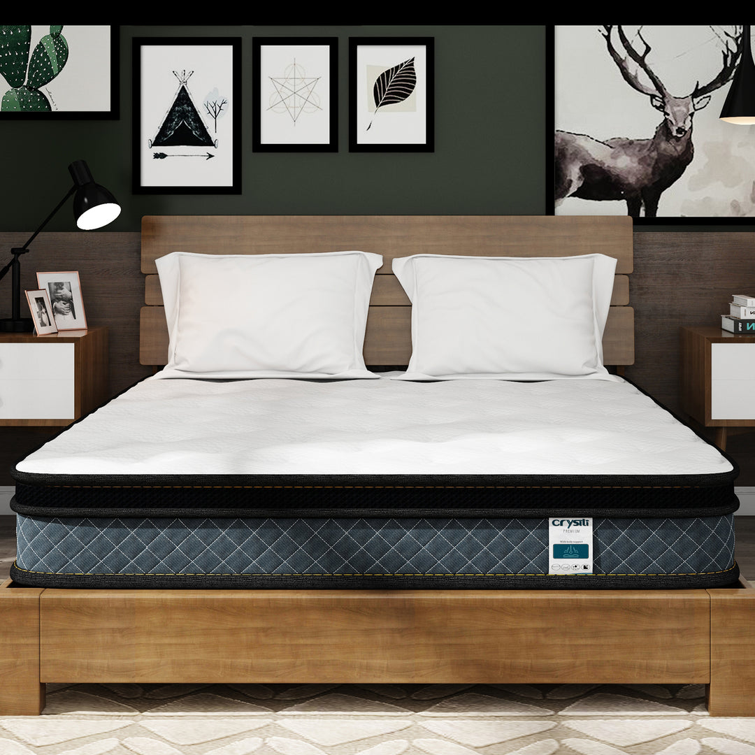 Big Promotion Crystli Twilight Collection 8 Inch Memory Foam Innerspring Mattress