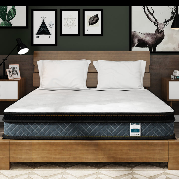 Big Promotion Crystli Twilight Collection 8 Inch Memory Foam Innerspring Mattress
