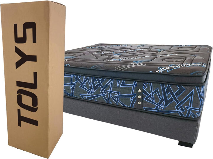 TOLYS 10 Inch Twin Mattress Hybrid Single Mattress for Comfort Sleep