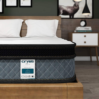 Crystli |10 Inch Comfort Hybrid Memory Foam Innerspring Mattress